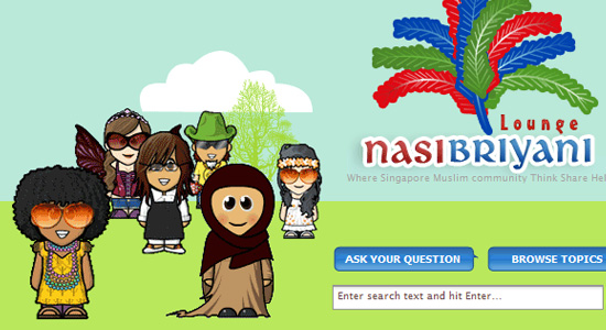 Nasi Briyani Lounge - Illustration Example In Web Design