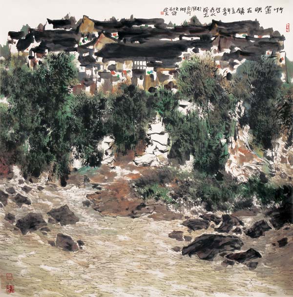 杨延文山水绘画作品欣赏