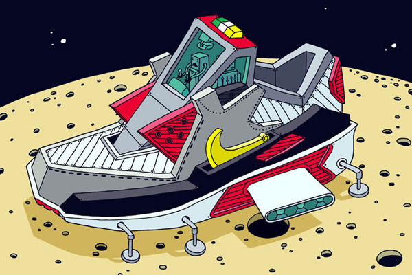 “Space Sneaker Project”：Nike与太空船的结合插画欣赏