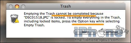 Mac系统下删除加锁文件方法