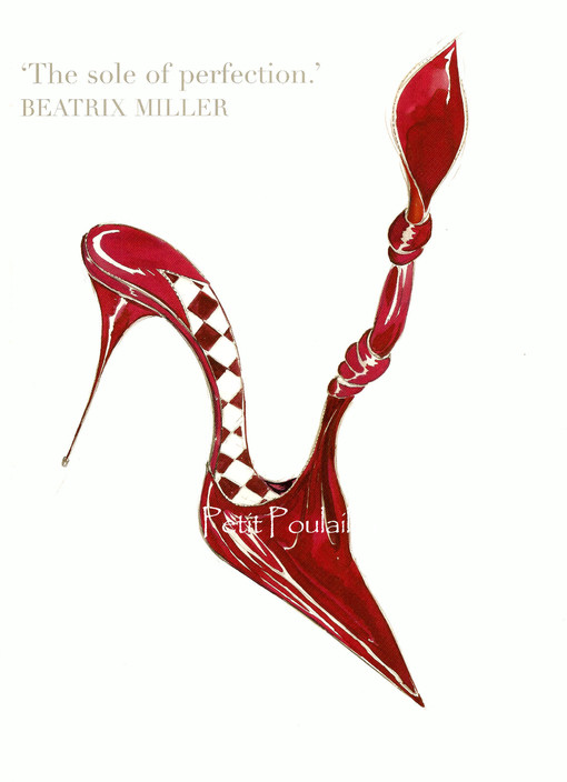 Manolo Blahnik - 高跟鞋设计手绘图