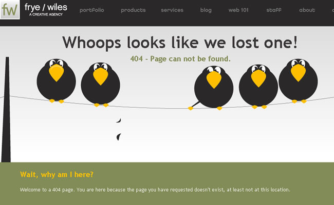 33个非常有创意的404错误页面设计