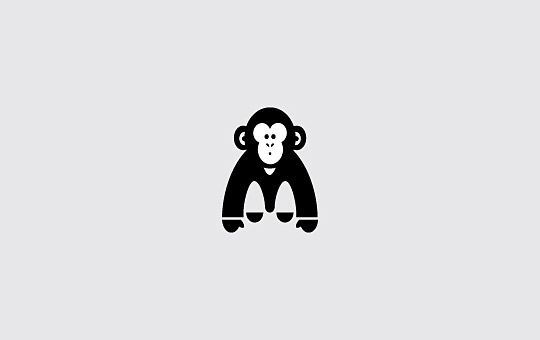 猴子元素标志设计欣赏