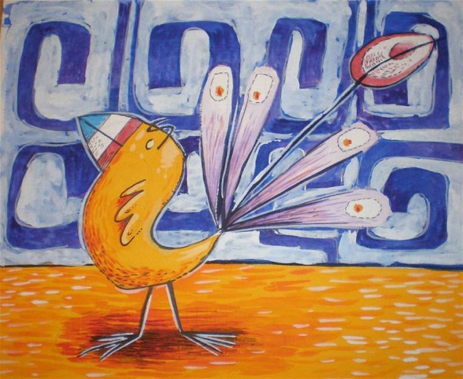 法国艺术家Andrew Pawley可爱的小鸟插画欣赏