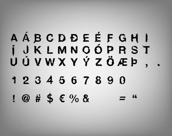 冰岛设计师Siggeir Hafsteinsson 创意字体设计欣赏