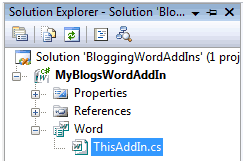创建Word 2007插件项目Word 2007高级应用(一)