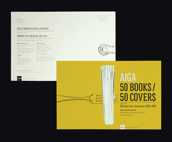 AIGA 50 Books50 Covers Exhibition Collateral