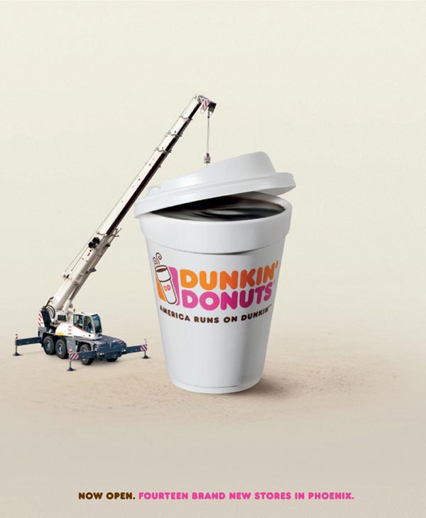 广告海报-创意Duncan donut平面广告设计欣赏