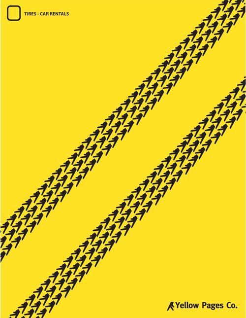 广告海报-黄页系列抽象广告作品欣赏
