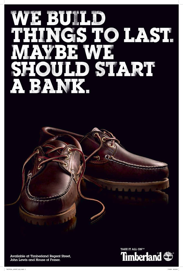 广告海报-Timberland鞋与服装平面广告欣赏