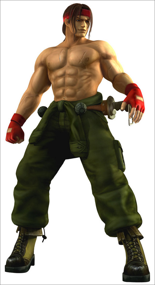 广告海报-游戏《拳皇:极限冲击》3D化人物原画图