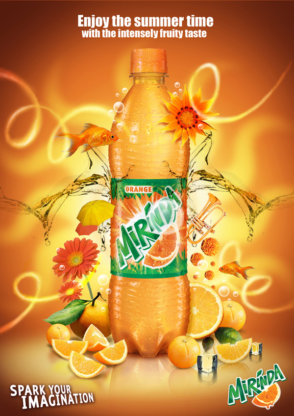广告海报-超酷的果汁饮料广告设计欣赏