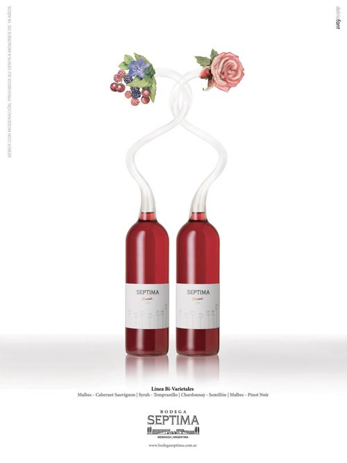 广告海报-Bodega Septima经典红酒广告设计欣赏