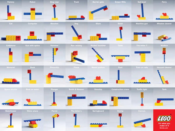 广告海报-LEGO织木系列创意广告欣赏