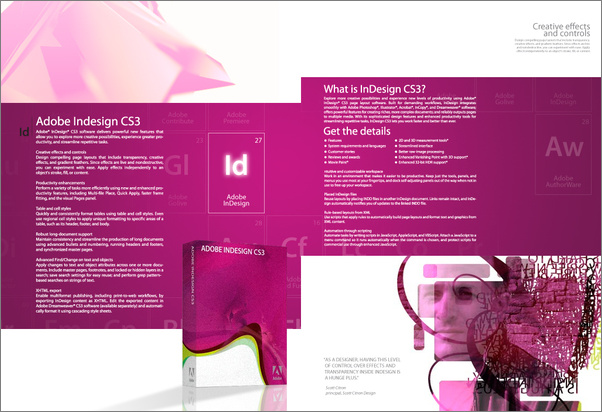 广告海报-美轮美奂!Adobe CS3软件套装宣传画册赏