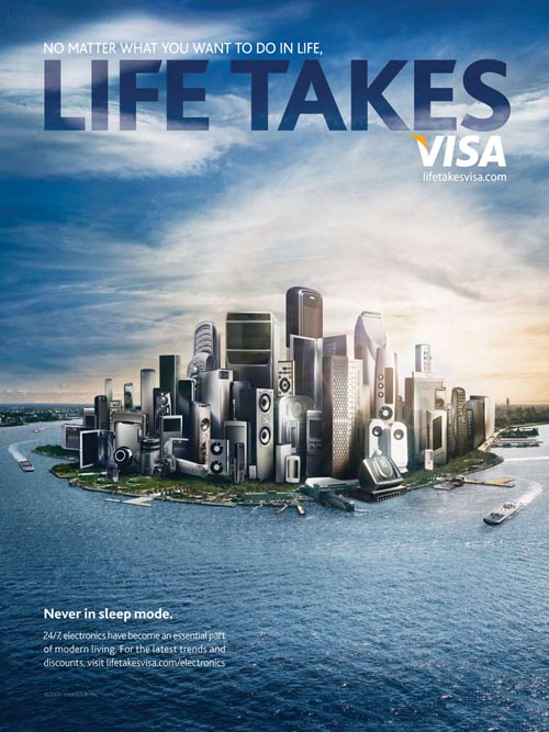 广告海报-Visa精彩创意海报设计欣赏