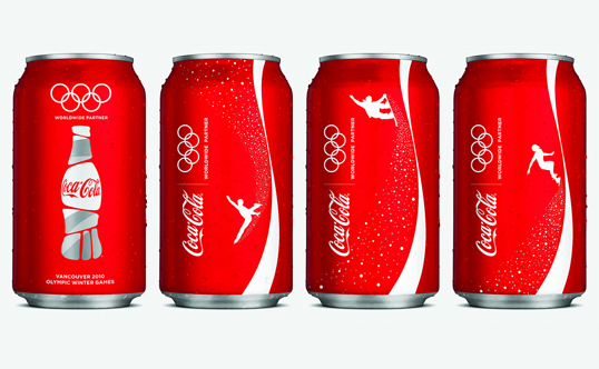 广告海报-最新可口可乐2010年冬季奥林匹克运动会包装欣赏