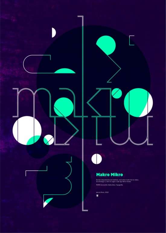 匈牙利平面设计师Aron Jancso字体海报设计欣赏(4)