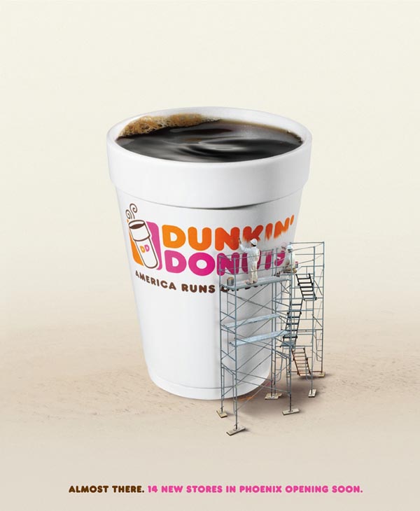 广告海报-创意Duncan donut平面广告设计欣赏