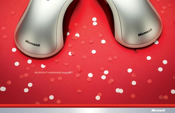 广告海报-微软键盘鼠标系列广告设计欣赏