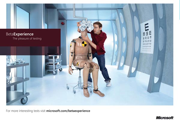 广告海报-微软Experience趣味广告欣赏