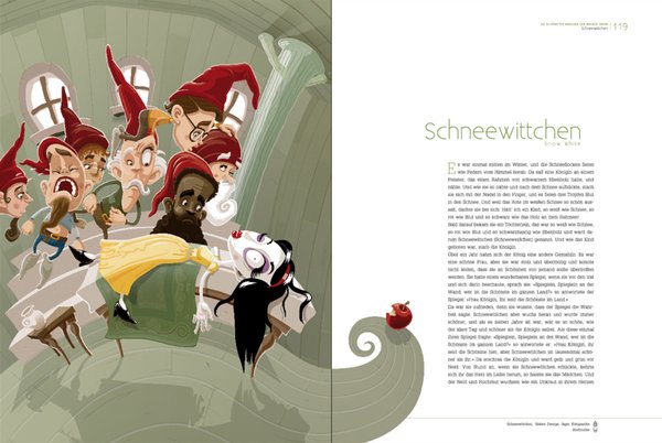 《格林童话》插画绘本设计欣赏(2)