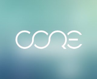 30. Core 和前面提到的“Popp”Logo类似，它也是基于一个形状延续下去，线条干净利落，颜色单一，该Logo的功能性可想而知有多么强大。