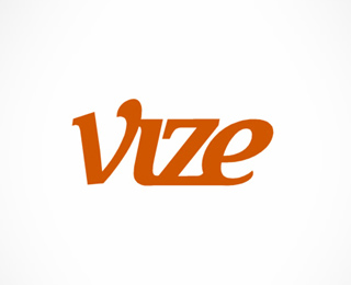20. Vize 并不是所有的Logo都需要附属图案，比如我们看到的这个。虽然只有字体，但由于在排版上做足了功夫，Logo同样可以表达品牌的理念。
