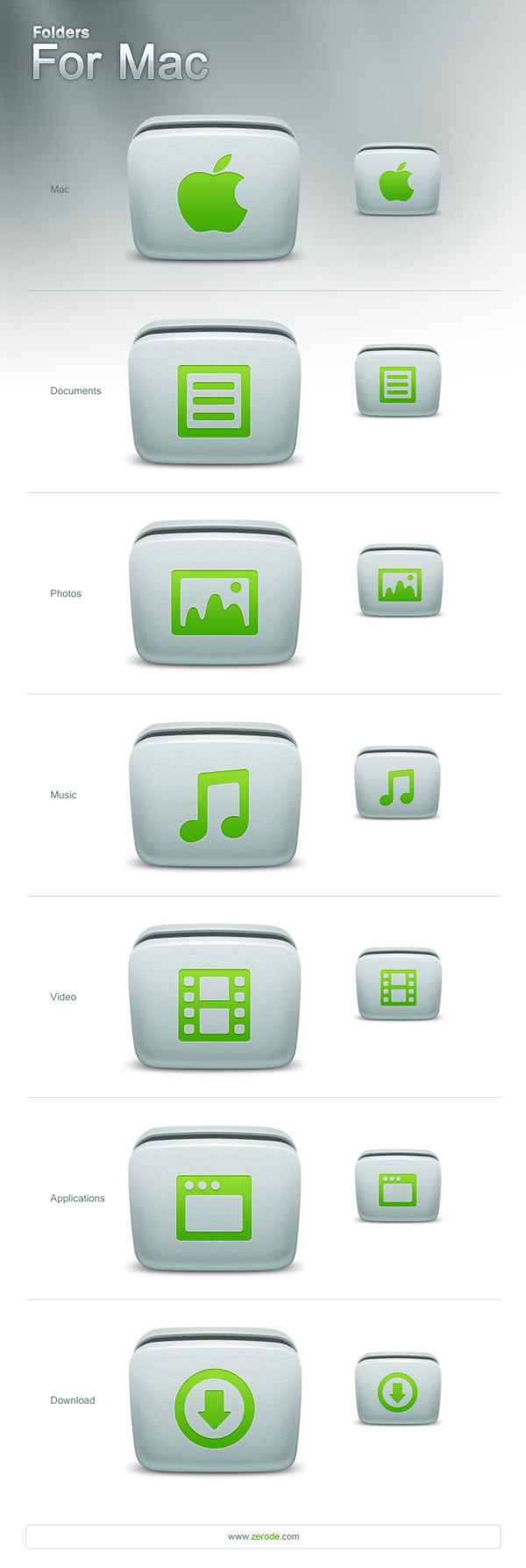 MAC文件夹图标设计 