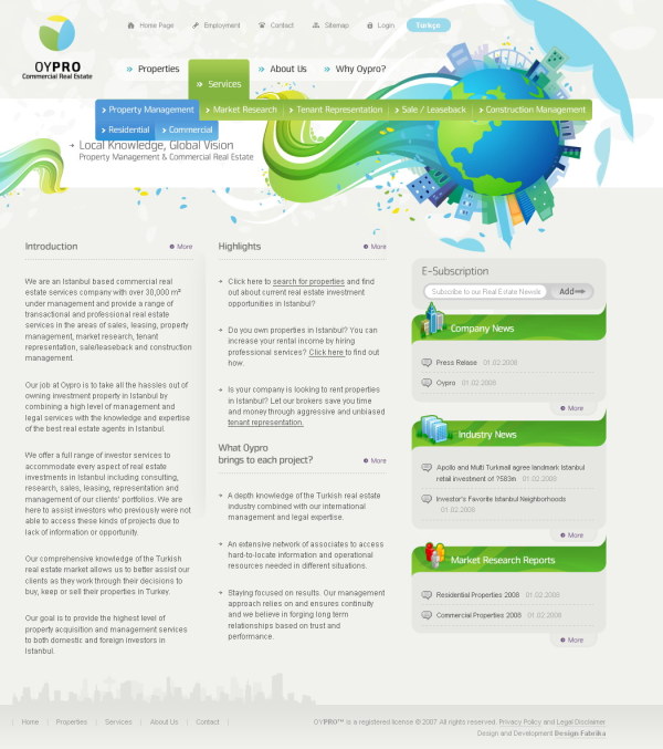 UI设计-20多套精美网页界面设计欣赏