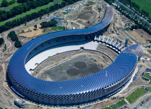 园林建筑-中国台湾高雄太阳能体育场
