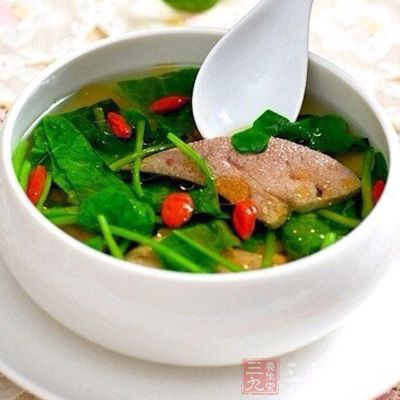 丝瓜虾皮猪肝汤
