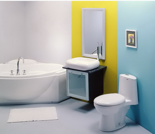 室内设计-卫生间设计：七彩卫浴间装饰欣赏