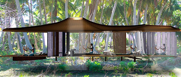 园林建筑-马尔代夫岛屿-海上建筑欣赏