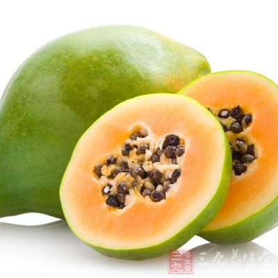 木瓜含有很高的消化酶，可帮助宝贝提高消化吸收功能