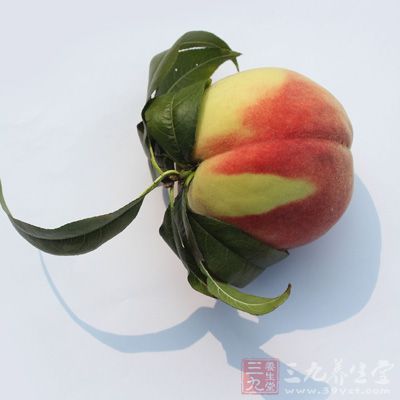 桃子富含胶质物，这类物质到大肠中能吸收大量的水分