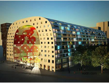 园林建筑-鹿特丹大市场设计欣赏