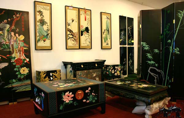 室内设计-中国风格漆彩艺术店面设计欣赏