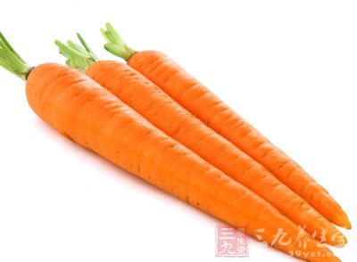 胡萝卜则能保护眼睛，防止呼吸道感染
