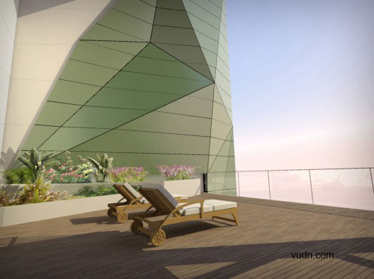 园林建筑-迪拜折纸摩天大厦建筑设计欣赏