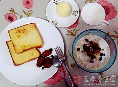 早餐、吐司、牛奶燕麦20155142361263