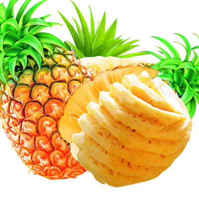 菠萝内含维生素A、B、C，钙、磷、钾等矿物质