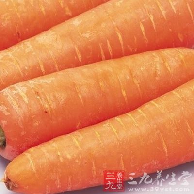 食用胡萝卜可以使副肾皮质激素的成份旺盛