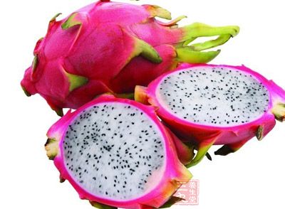 火龙果是一种热带水果，含有一般水果少有的植物性白蛋白及花青素，丰富的维生素和水溶性膳食纤维，营养丰富，功能独特，对人体大有裨益