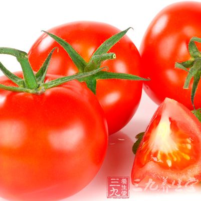 西红柿具有清热止渴，养阴凉血的功效