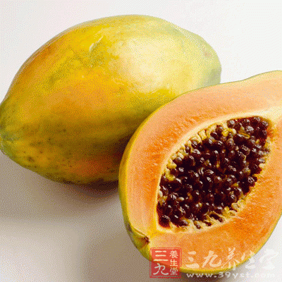 特有的木瓜酵素可帮助消化，防治便秘