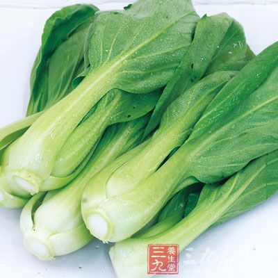 小白菜含有大量有助于钙吸收的矿物质和维生素K