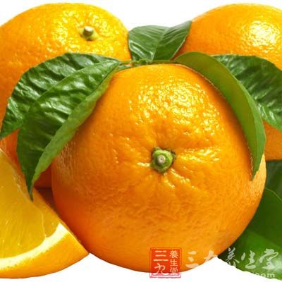 柑橘：在水果中，柑橘含抗氧化成分最高，可预防血栓形成