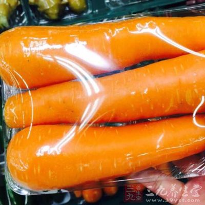 胡萝卜中的维生素A比较丰富