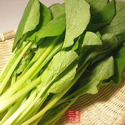 小松菜中含有的铁质和钙质